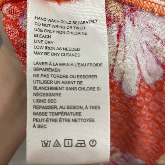 Free People Wisteria Maxi Dress Orange Floral Lightweight Open Back Sleeveless - Picture 13 of 14